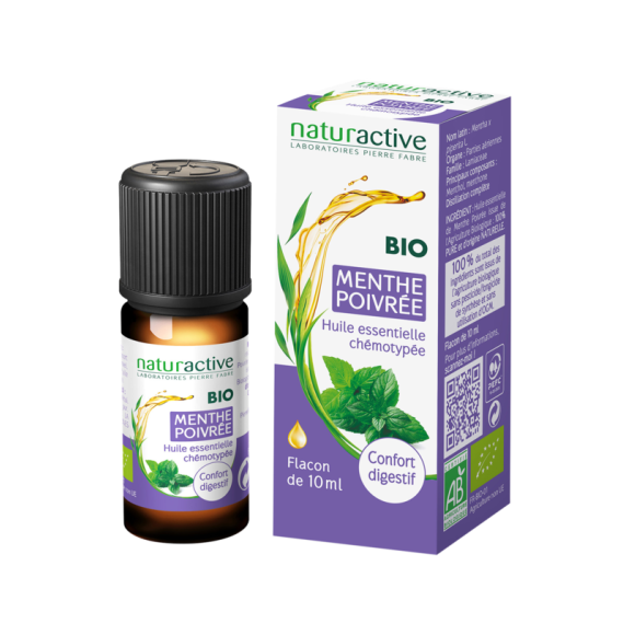 Huile essentielle de Menthe poivrée BIO Naturactive - flacon de 10 ml