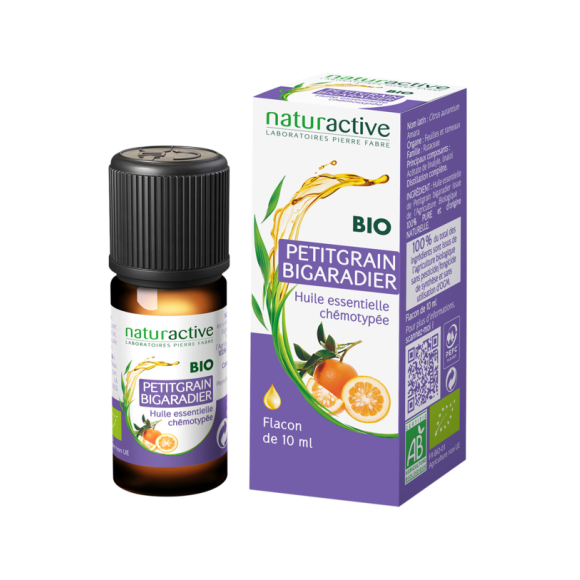 Huile essentielle de Petit grain bigaradier bio Naturactive - flacon de 10 ml