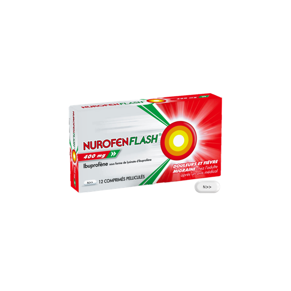 Nurofenflash 400mg - 12 comprimés pelliculés