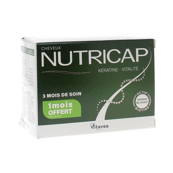 Nutricap kératine vitalité Vitavea - boite de 90 capsules