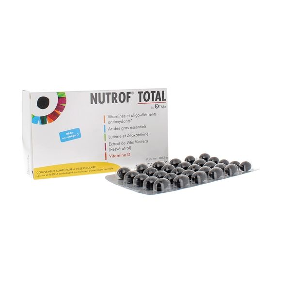 Nutrof Total maintien d'une vision normale Théa - boîte de 180 capsules