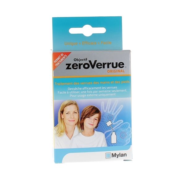 Objectif ZeroVerrue Mylan - flacon de 5ml + pinceau