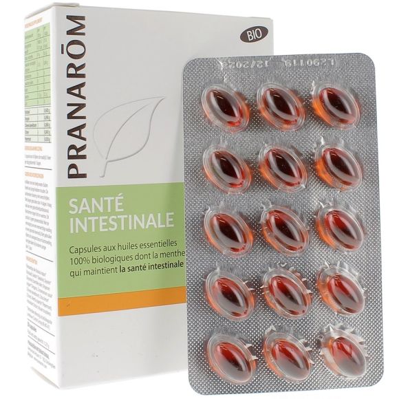 Oléocaps+ 2 santé intestinale Pranarôm Bio - boîte de 30 capsules