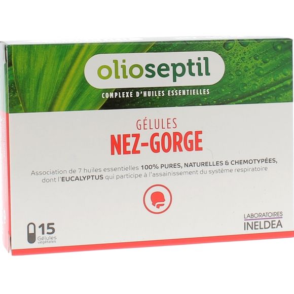 Olioseptil gélules nez-gorge - boîte de 15 gélules