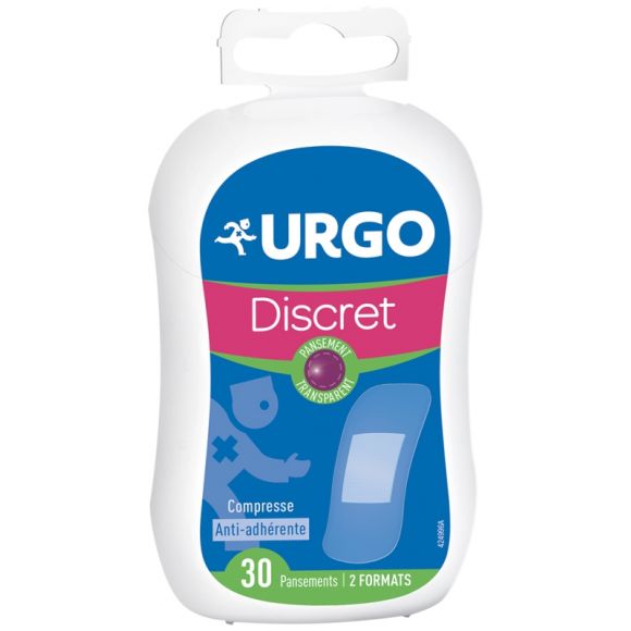 Pansement discret transparent anti-adhérent Urgo - 30 pansements