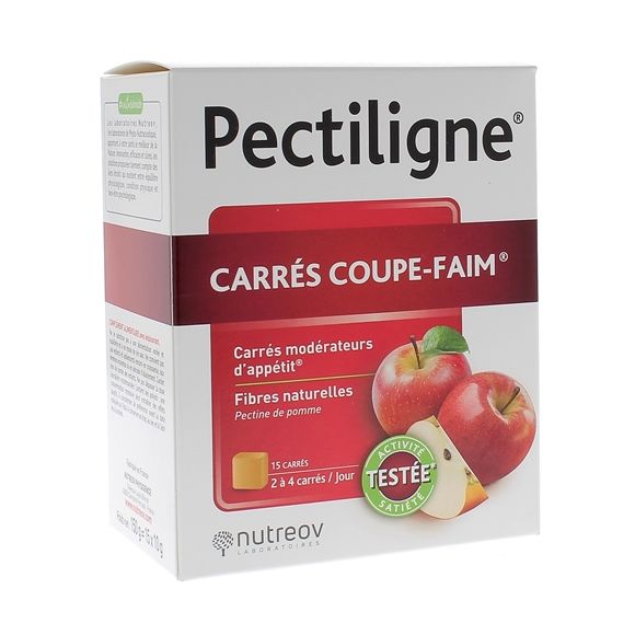 Pectiligne coupe faim Nutreov - boite de 15 carrés