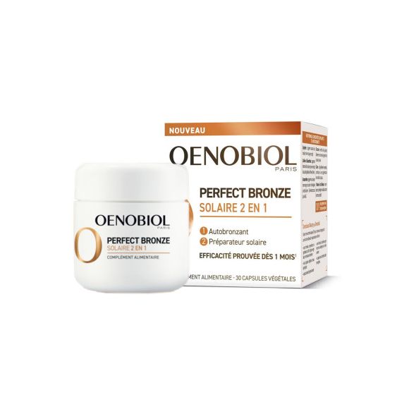 Perfect bronze solaire 2en1 Oenobiol - boite de 30 capsules