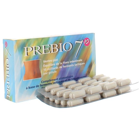 Prebio 7 10 ventre plat Nutrition Concept - boîte de 40 gélules