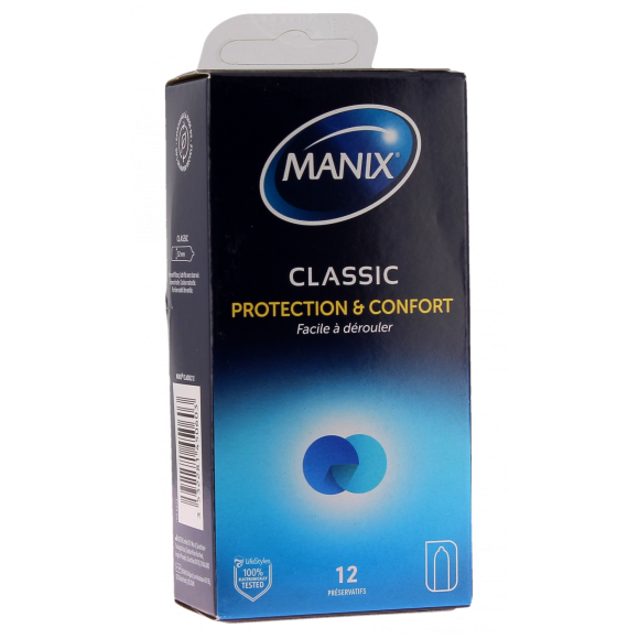 Préservatifs Classic protection et confort Manix - boite de 12 préservatifs