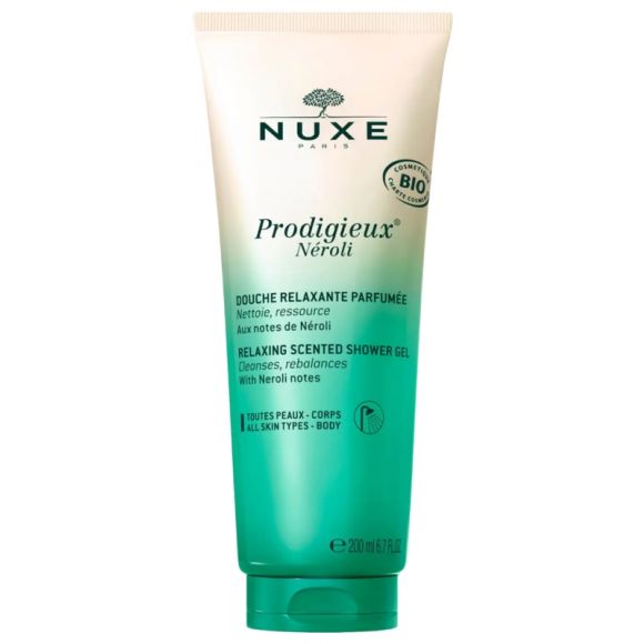 Prodigieux Néroli Douche relaxante parfumée bio Nuxe - tube de 200 ml