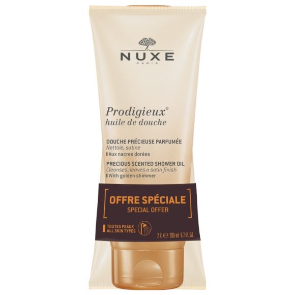 Prodigieux huile de douche Nuxe - lot de 2 tubes de 200 ml