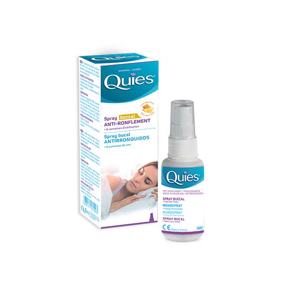 Anti-ronflement spray buccal goût miel citron Quies - spray de 70 ml