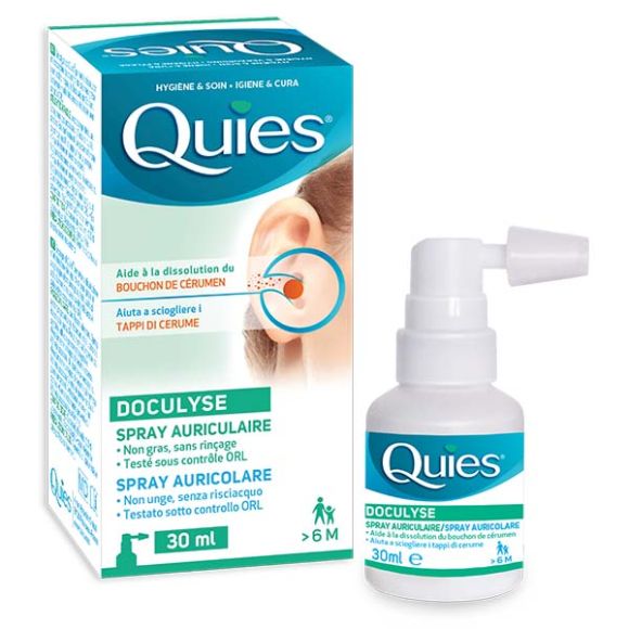 Doculyse anti-bouchon de cérumen Quies - spray de 30 ml