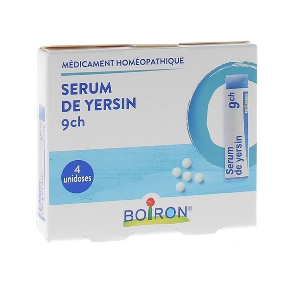 SERUM DE YERSIN 9CH globules Boiron - 4 doses de 1g