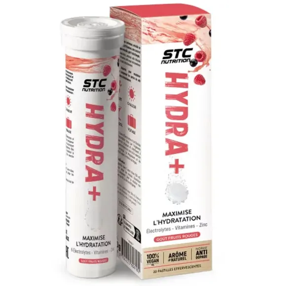 STC Nutrition Hydra+ fruits rouges Ineldea  - tube de 20 pastilles effervescentes