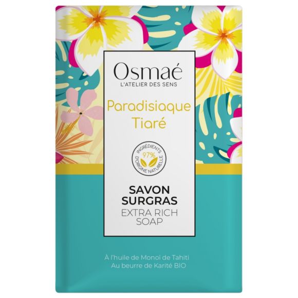 Savon surgras Paradisiaque Tiaré Osmaé - pain de 200 g