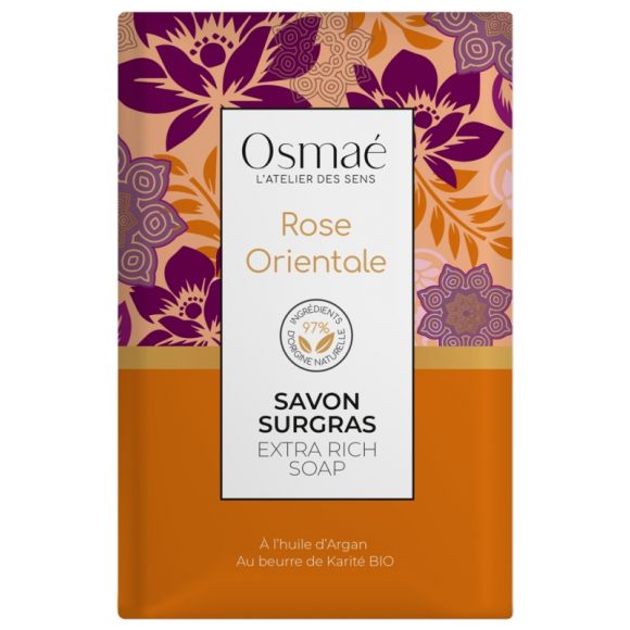 Savon surgras Rose Orientale Osmaé - pain de 200 g