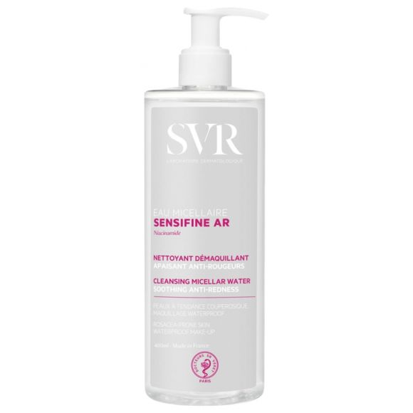 Sensifine AR eau micellaire peaux sensibles à rougeurs SVR - flacon de 400 ml