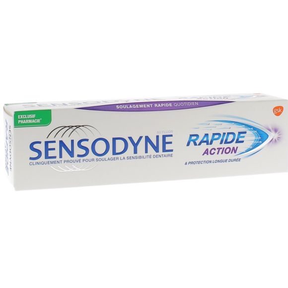 Dentifrice rapide & protection longue durée Sensodyne - tube de 75 ml