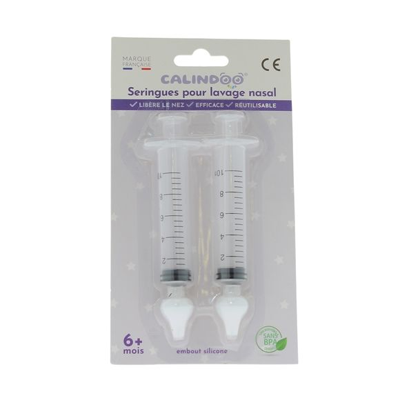 Seringues pour lavage nasal Calindoo - 2 seringues