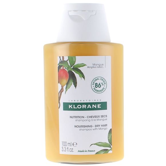 Shampoing cheveux secs à la mangue Klorane - flacon de 100 ml