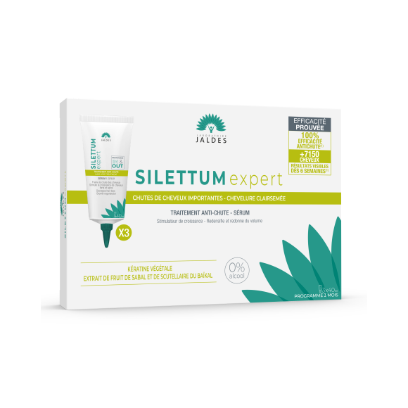 Silettum expert traitement anti-chute Jaldes - 3 tubes de 40 ml