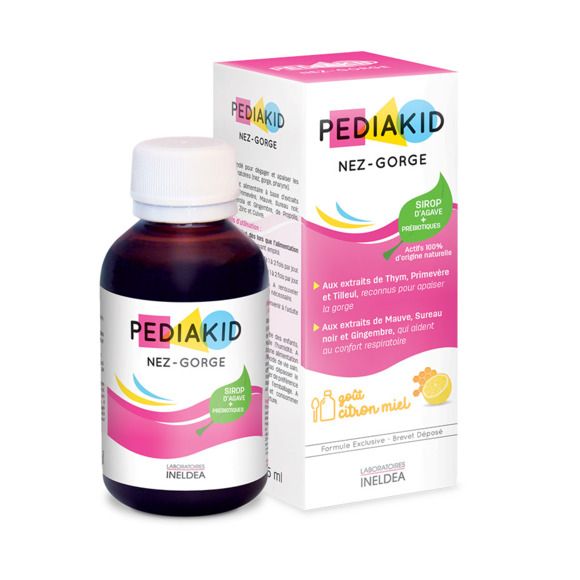 Pediakid nez-gorge goût miel citron - flacon de 125 ml