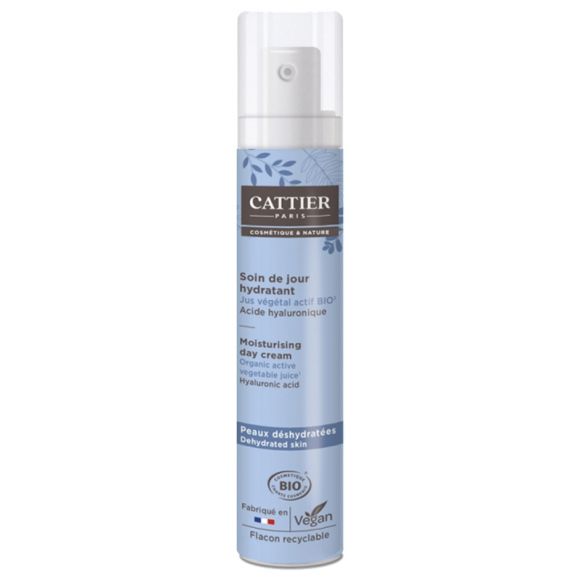 Soin de jour hydratant Cattier - flacon-pompe de 50ml