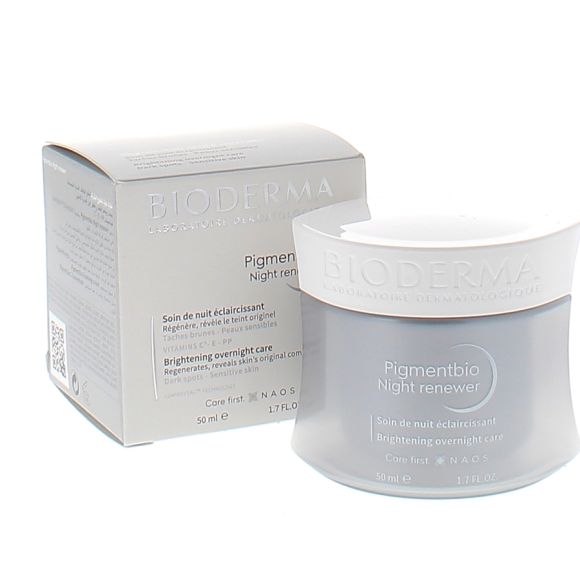 Soin de nuit éclaircissant pigmentbio Bioderma - pot de 50 ml