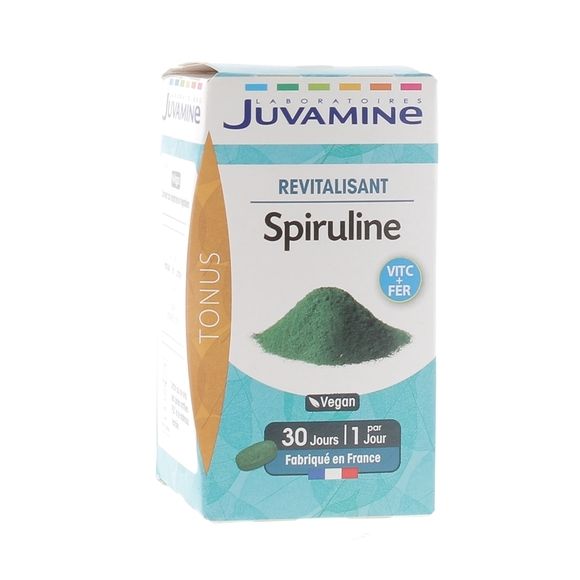 Spiruline revitalisant Juvamine - boite de 30 comprimés