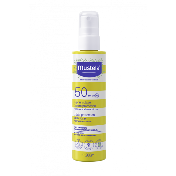 Spray solaire haute protection SPF50 Mustela - spray de 200 ml