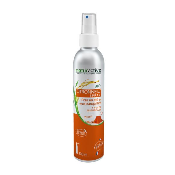 Spray vaporisateur sans gaz propulseur citronell'spray bio Naturactive - spray de 100 ml