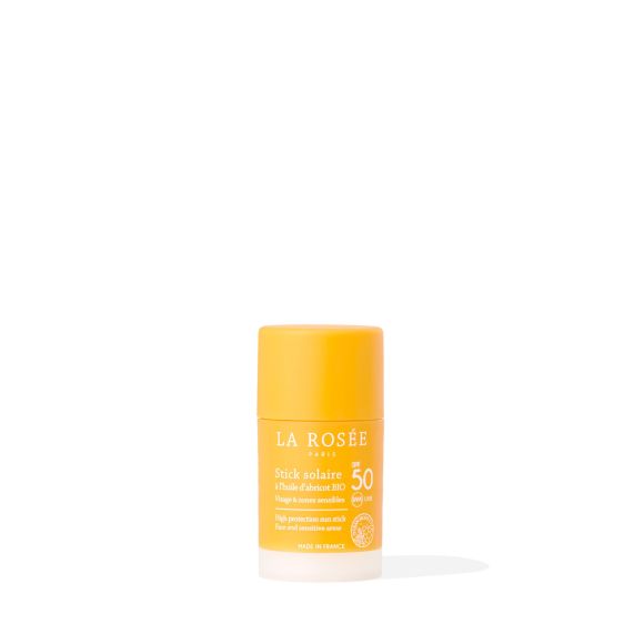 Stick solaire à l'huile d'abricot bio SPF50 La Rosée - stick de 15ml