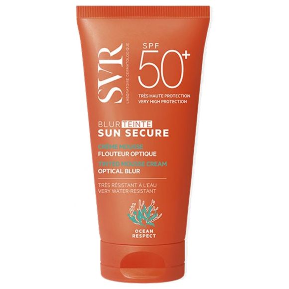 Sun Secure Blur Crème mousse flouteur optique SPF 50 teinté SVR - tube de 50 ml