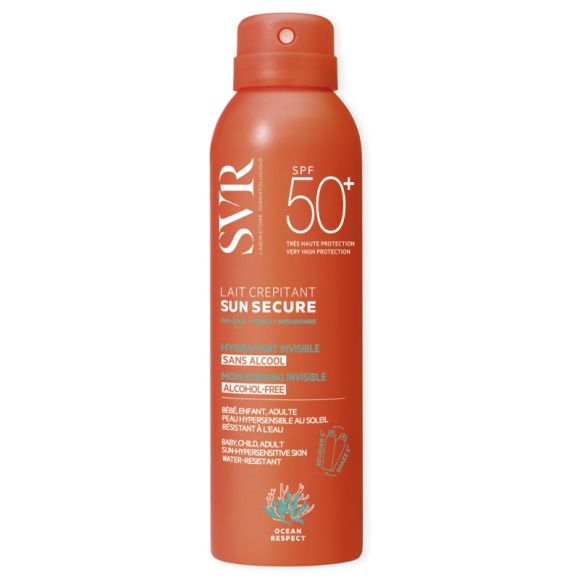 Sun Secure Lait crépitant SPF50+ SVR - spray de 200 ml