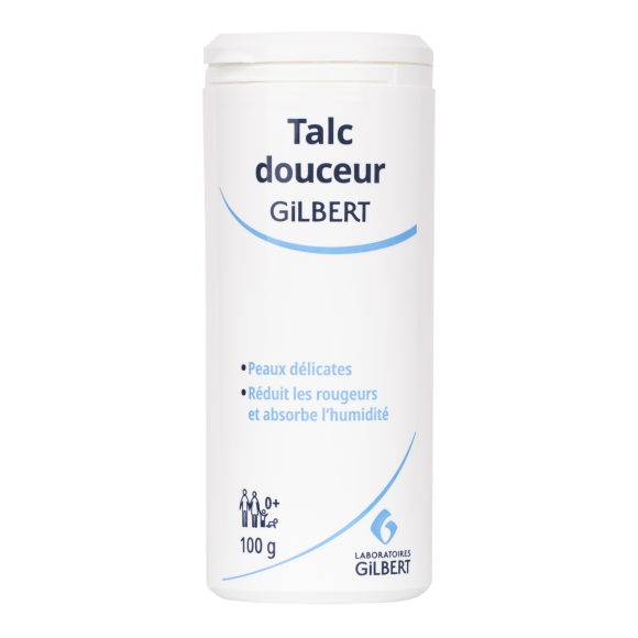 Talc douceur bébé Gilbert - tube de 100 g