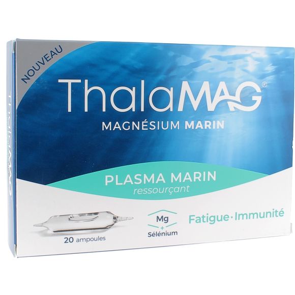 Thalamag Magnésium Marin Ressourçant - boîte de 20 ampoules