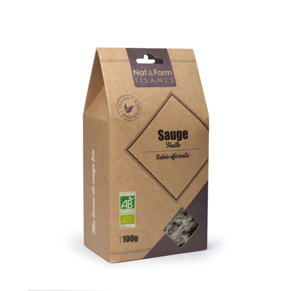 Tisane Feuille Sauge bio Digestion Nat & Form - Sachet de 100 g