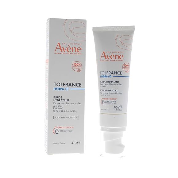 Tolérance Hydra-10 Fluide hydratant Avène - tube de 40ml