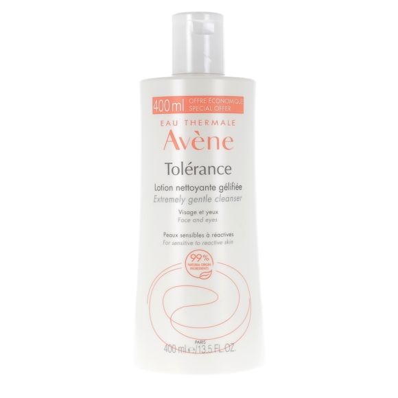 Tolérance Lotion nettoyante gélifiée Avène - flacon de 400ml