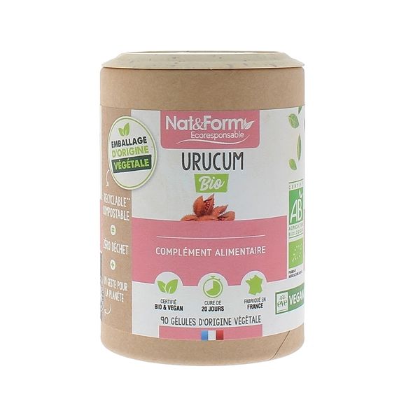 Urucum bio Nat&Form - pot de 90 gélules