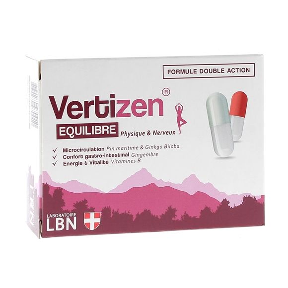 VertiZen équilibre Laboratoire LBN - boite de 60 gélules