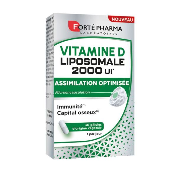 Vitamine D Liposomale 2000 UI Forté Pharma - boîte de 30 gélules