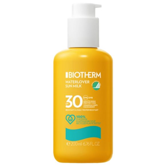 Waterlover Sun Milk SPF30 Biotherm - flacon-pompe de 200 ml