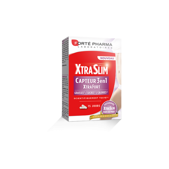 XtraSlim Capteur 3 en 1 XtraFort Forté Pharma - boîte de 60 gélules