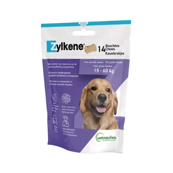 Zylkene bouchées chien de 15 à 60kg Vetoquinol - sachet de 14 bouchées