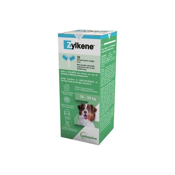 Zylkène chiens de 10-30kg Vetoquinol - boite de 30 gélules