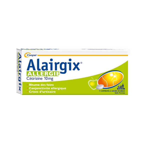 Alairgix Cétirizine 10mg - 7 comprimés à sucer