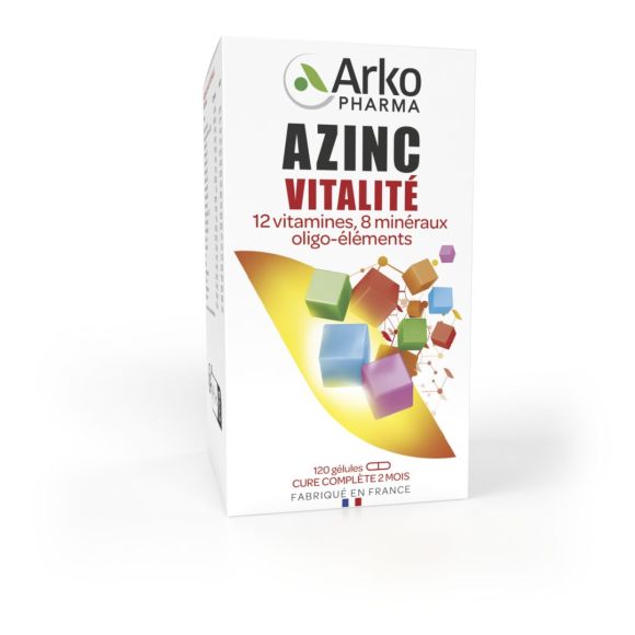 Azinc vitalité Arkopharma - boîte de 120 gélules