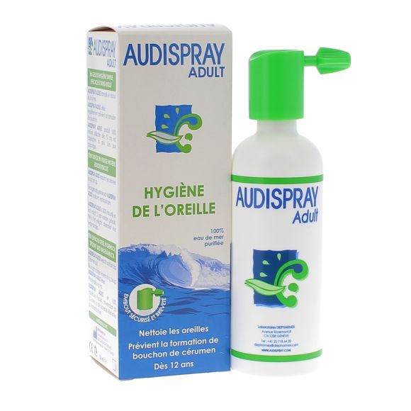 Audispray adultes hygiène de l'oreille - spray auriculaire 50 ml